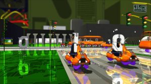 A scene from "Bad Bit," showcasing a vibrant 3D animated world of living bits inside a computer.